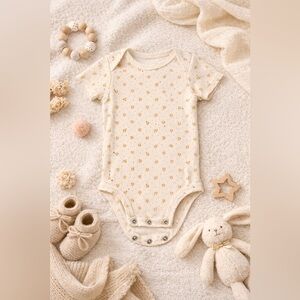 Carter's Cream and Gold Bodysuit